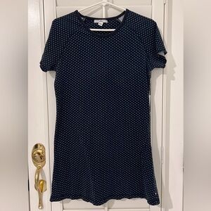 Tommy Hilfiger Navy Blue Size Large polka dot dress